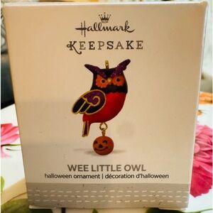 Hallmark 2017 Wee Little Owl Mini Halloween Ornament
